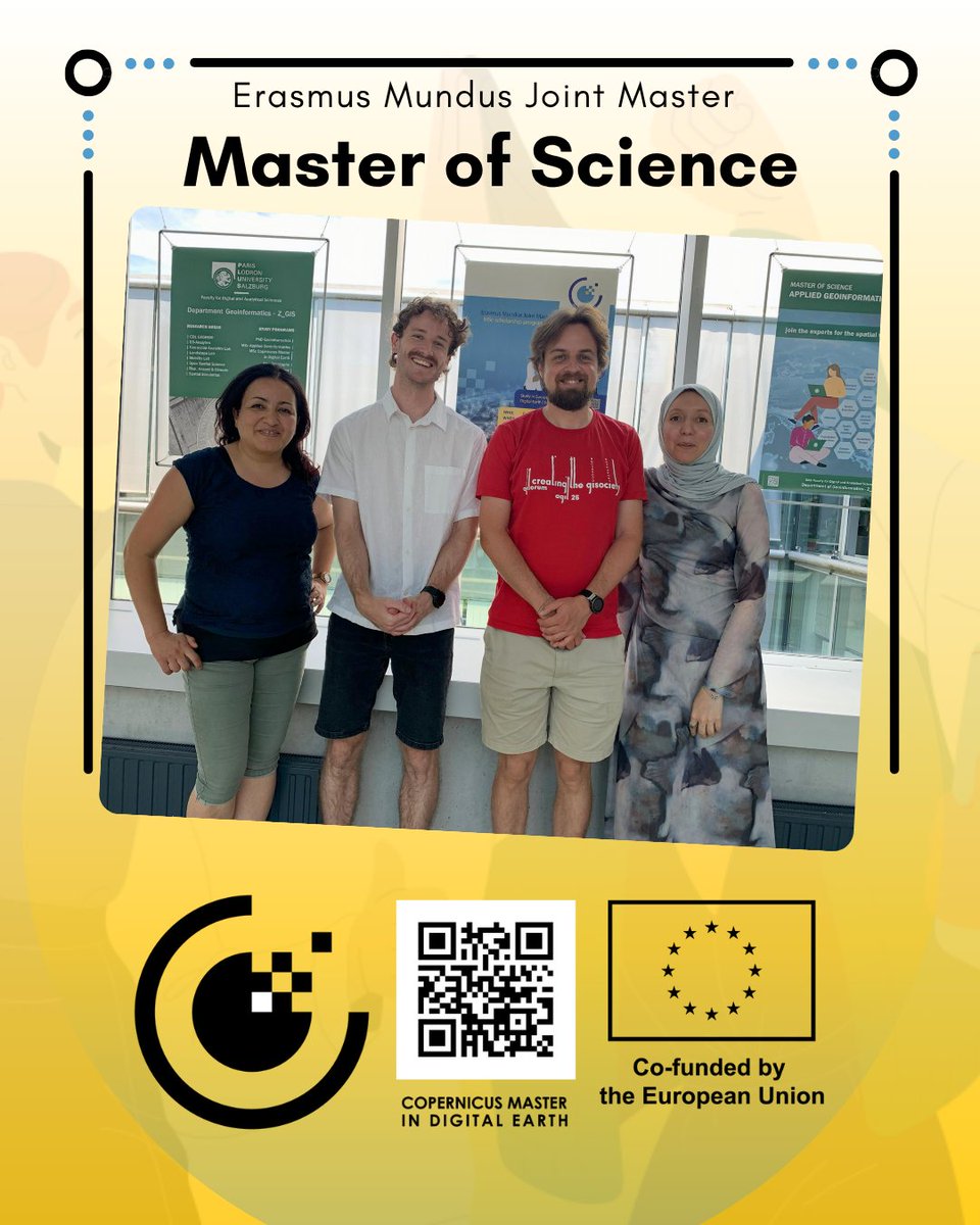 MSc_CDE's tweet image. #Congrats to our #student Gernot graduated today 👏 @Z_GIS1 meet him &amp; supervisor Zahra Dabiri #agit2025 Wed 15:45 easychair.org/smart-program/… learn more #research "Assessment of flood susceptibility using AHP and remote sensing-derived products, a case study in Punjab, Pakistan"
