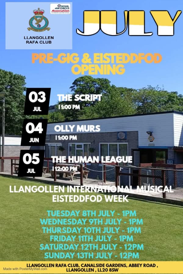 RAFA Club Llangollen tweet media