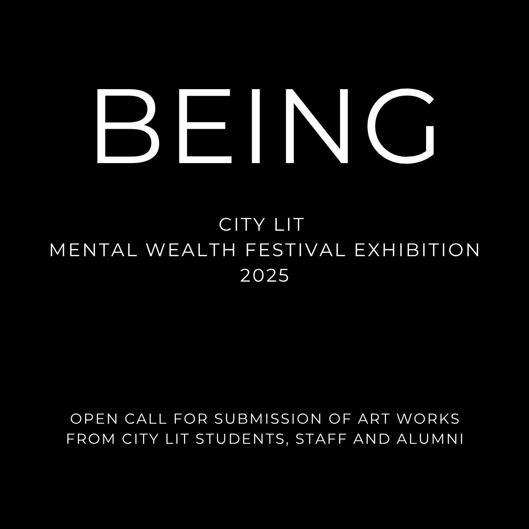 Open Call: Submissions for 2025 Mental Wealth Festival Exhibition

City Lit invites submissions for our annual exhibition in the City Lit Gallery, happening from October 2-14. Open to all members of the City Lit community.

Learn more: citylit.ac.uk/blog/open-call…

<a href="/MentalWealthFST/">Mental Wealth Festival</a>