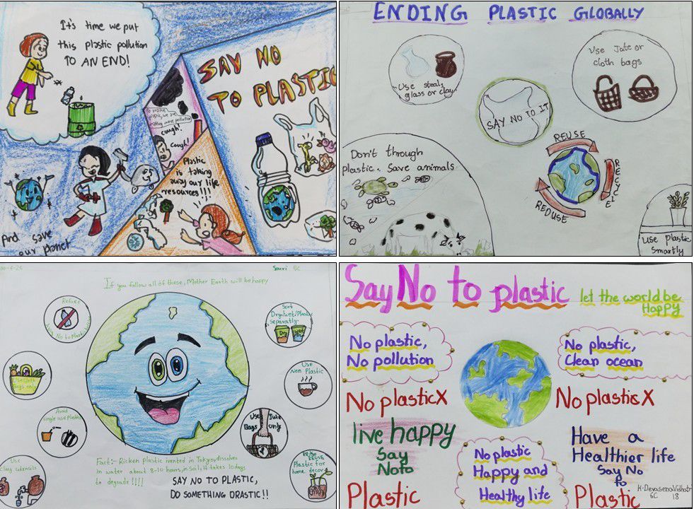 GHMCOnline's tweet image. To promote environmental awareness, GHMC organized Poster Making and Essay Writing Competitions at Sri Aurobindo International School, Amberpet. These activities were part of #WorldEnvironmentDay 🌍 and the ongoing #SBMU campaign, aimed at educating students about the hazards of