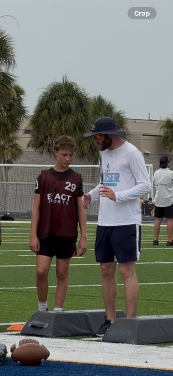 aydenduda2029's tweet image. Thanks to @EXACTSports for the X1 invite. Learned a lot that I can use this fall. Great to compete and work with the older guys!
@NickVagnoneLR @Mickey_ORourke @raydevezin are great teachers and spent time making sure I am getting better!
#linebacker #mtxe
@dreamallamerica…