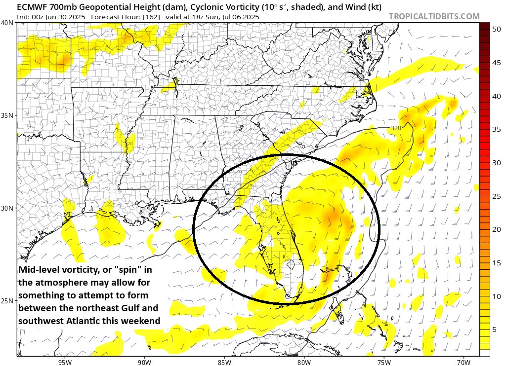 With Barry now out of the picture, we'll look to the NE Gulf or SW Atlantic later this week, with modest model support for something. We tell you what we know this morning. Plus an update on Flossie in the Pacific. theeyewall.com/with-barry-out…