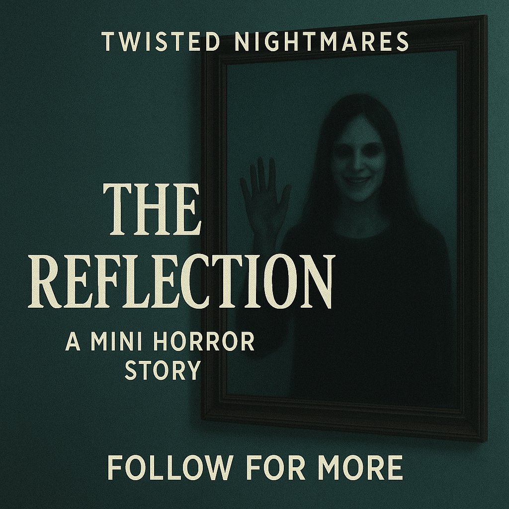 🪞 The Reflection – Mini Horror

Last night, I walked by the hallway mirror.
My reflection didn’t move.
It just stood there, smiling… then waved.
Now every mirror in the house shows it closer.
And always waving.
👁 Like twisted tales?
Follow for more nightmares.
#horror