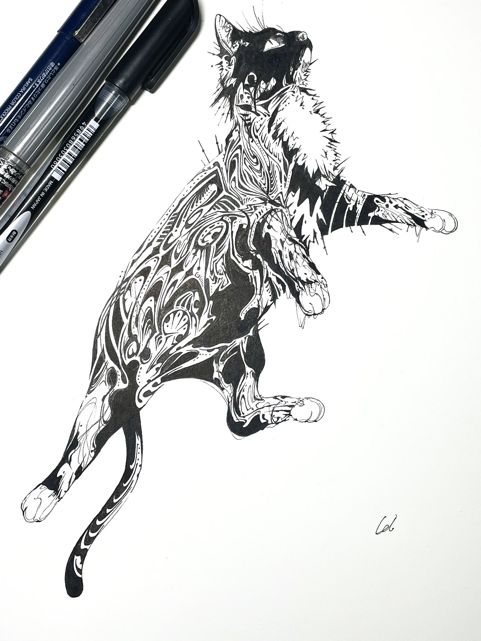 りょうちゃん様予約 絵画「猫の背中にアポロ11号／猫の頭に回転木馬」 Amazon2部門ベストセラー1位】猫ばかり描くイラストレーター小泉