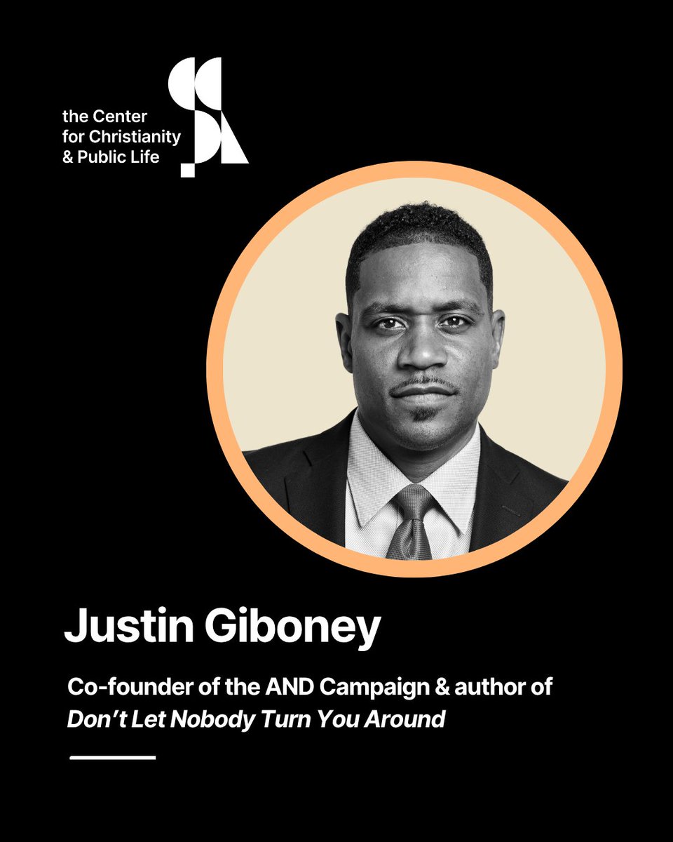At our upcoming annual summit, For the Good of the Public, we are thrilled to welcome @justinegiboney as one of our speakers! 

Join us for our annual summit on October 20-21, 2025 in Washington, D.C. Reserve your tickets today! ccpubliclife.org/summit