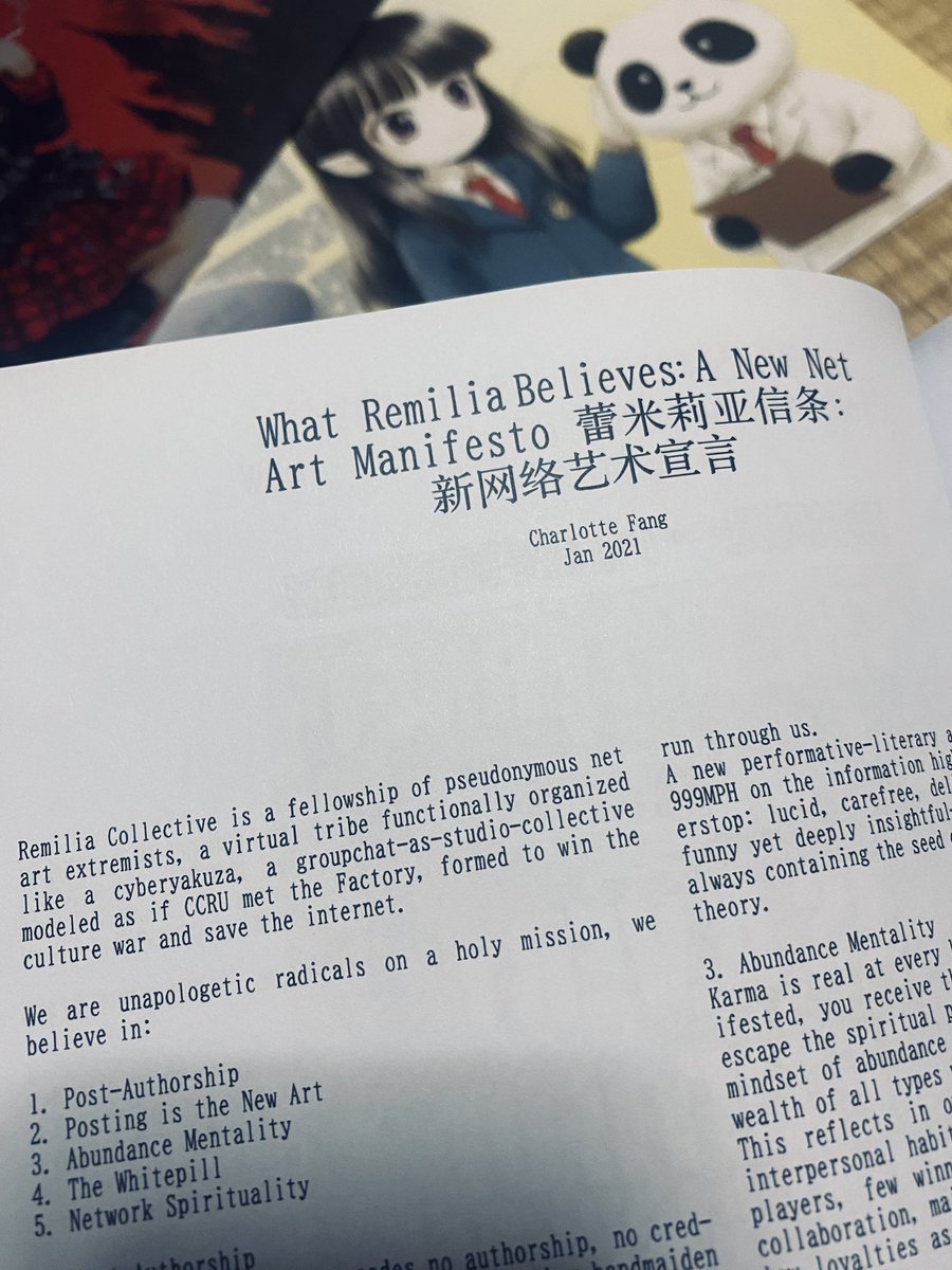 Benoit.Tokyo ูฉ( แ )ู (@benoit_tokyo_) on Twitter photo everything is internet ๐ ๐
โNEW AMERICAN ART 2020-2025
ๆฐ็พๅฝ่บๆฏ 2020-2025โ
<a href="/remiliacorp333/">Remilia Corporation</a> <a href="/CharlotteFang77/">โก Charlotte Fang ๐ชฒ Crown Prince โ LOVE HEALS ๐</a>
happy to add this art book to my library. thanks, david โจ๐ชฝRWO 1000Y everything is internet ๐ ๐
โNEW AMERICAN ART 2020-2025
ๆฐ็พๅฝ่บๆฏ 2020-2025โ
<a href="/remiliacorp333/">Remilia Corporation</a> <a href="/CharlotteFang77/">โก Charlotte Fang ๐ชฒ Crown Prince โ LOVE HEALS ๐</a>
happy to add this art book to my library. thanks, david โจ๐ชฝRWO 1000Y