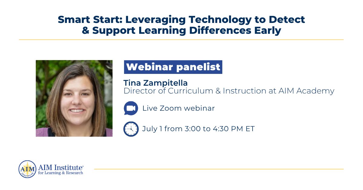 AIM Institute (@aimtolearn) on Twitter photo 🚨 Tune in tomorrow!
Join <a href="/readingby3rd/">Campaign for Grade-Level Reading</a> for Smart Start: Leveraging Technology to Detect and Support Learning Differences Early, a free webinar exploring how innovative tools are helping educators identify and support students with learning differences earlier and more 🚨 Tune in tomorrow!
Join <a href="/readingby3rd/">Campaign for Grade-Level Reading</a> for Smart Start: Leveraging Technology to Detect and Support Learning Differences Early, a free webinar exploring how innovative tools are helping educators identify and support students with learning differences earlier and more