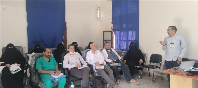 ICRC_ye's tweet image. Recently, the ICRC trained 14 healthcare workers at Rada'a Maternity Hospital on acute watery diarrhea Management. This aimed to equip health professionals with essential skills to effectively manage and respond to acute watery diarrhea cases, ensuring better care for patients.