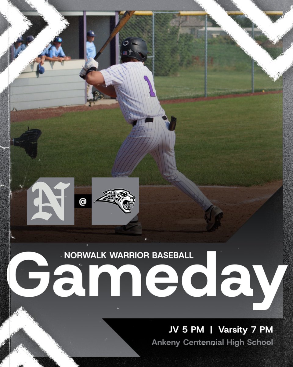 Norwalk starts the week on the road at Ankeny Centennial.
JV - 5 PM
Varsity - 7 PM

Tickets: gobound.com/ia/schools/nor…
