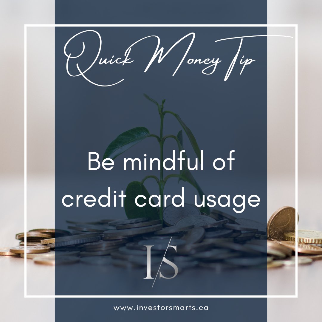 InvestorSmarts's tweet image. Be mindful of credit card usage 🔒

Use credit cards responsibly by paying off the balance in full each month. This prevents interest charges and helps build credit. 

#CreditCardManagement #SmartCredit