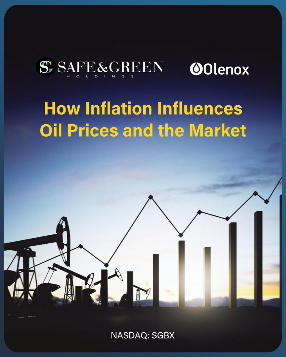 #OilPrices are influenced by both macro- and microeconomic factors, including #inflation. As oil prices rise, transportation costs increase, which raises prices for goods that rely on shipping.

🗞️: asmbly.link/Ehejjcj 

🇺🇸 #NASDAQ: $SGBX