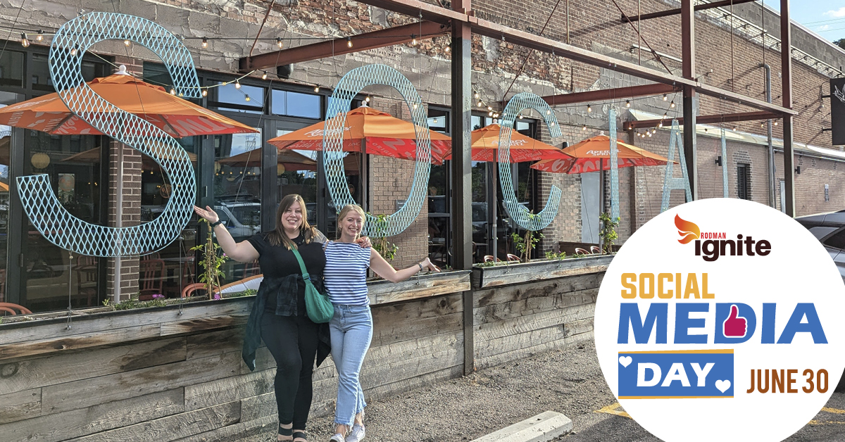 Happy Social Media Day! 📱🎉

From strategy to scroll-stopping content, our team works hard every day to bring our clients' visions to life online. Big shoutout to our Client Success Team, Kristin and Sarah, for keeping everything on track.

Here’s to social media! 🤗🤩