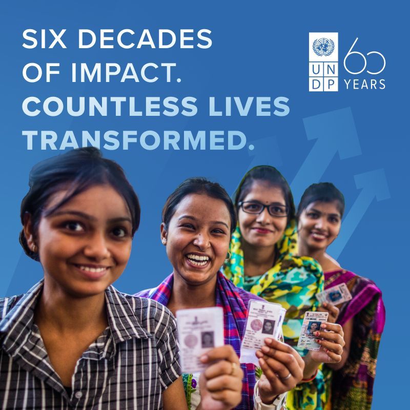 60 years of transformative work in 170 countries and territories across the 🌍
We do it for people and the planet.
Together with our partners, we are committed to transforming lives for a more sustainable future.
#UNDP60