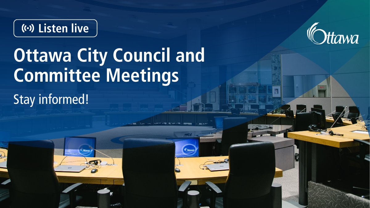 Stay informed with Ottawa City Council and Committee Meetings! 
Listen Live: https: bit.ly/3Do6mpy
Upcoming Meetings: bit.ly/4i0iKv1
Stay updated on the latest discussions shaping #OttCity.
#OttPoli #Ottawa