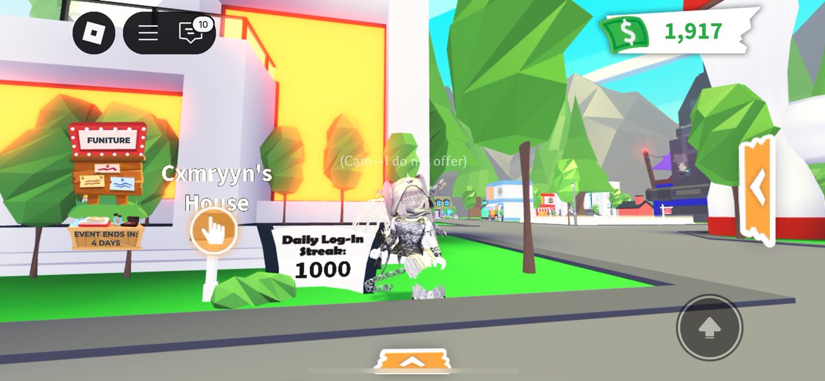 Finally reached a streak of 1,000! :D
<a href="/PlayAdoptMe/">Adopt Me!</a> 

#adoptme