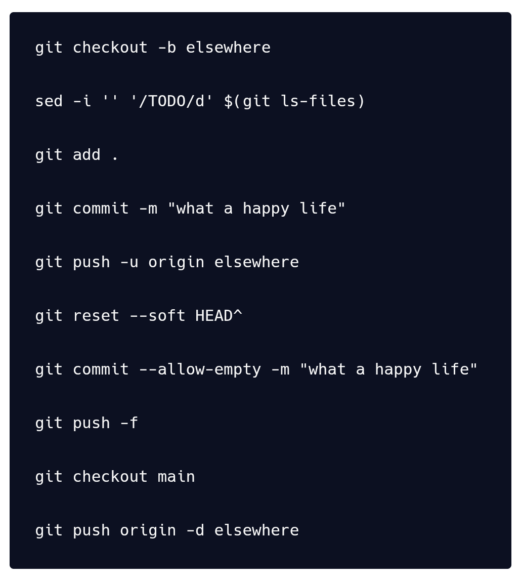 arandoros's tweet image. The Branch Not Taken

#CodePoetry #Shell