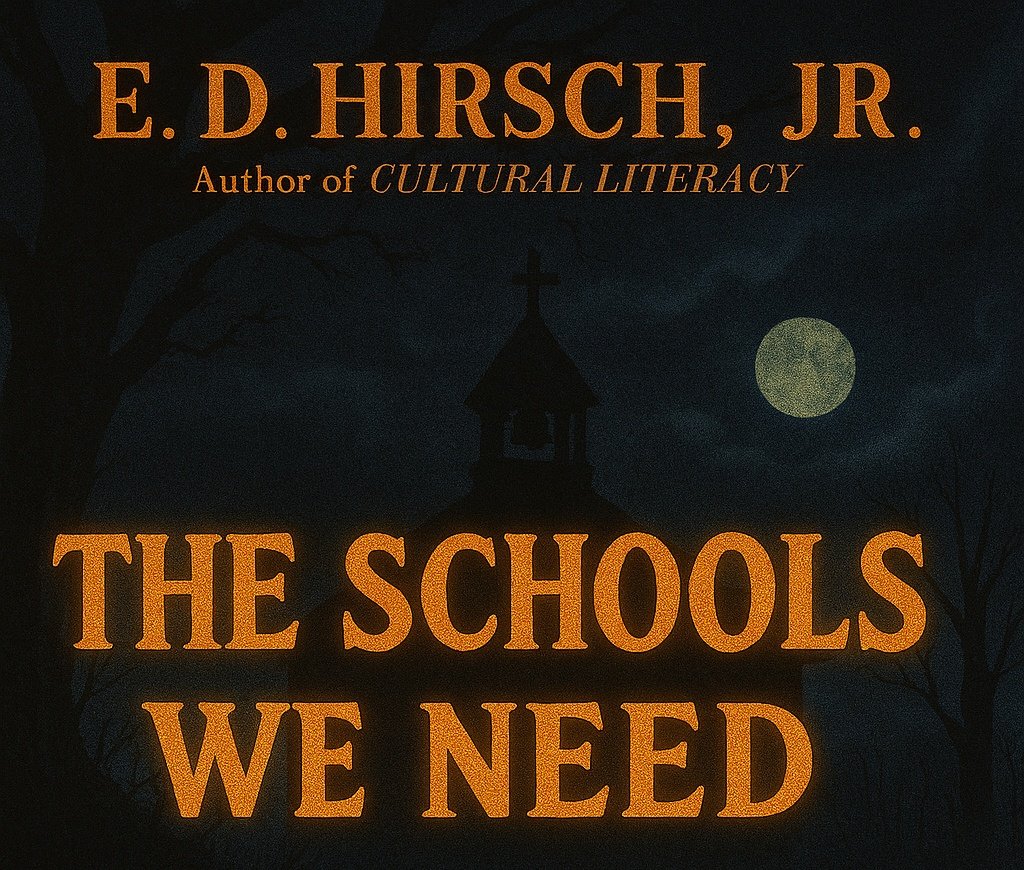 Hirsch goes on to say in his book that in order for true educational reform to take place, we need to have skepticism and look for alternative expertise. 

Easier said than done because who would want to be found opposing things like "critical thinking or self esteem"