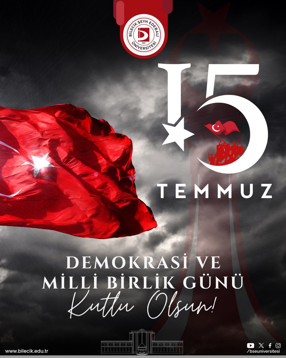 15 Temmuz; milletimizin iradesine, demokrasimize ve bağımsızlığımıza sahip çıktığı gündür. Şehitlerimizi rahmetle, gazilerimizi minnetle anıyoruz. Demokrasi ve Millî Birlik Günü kutlu olsun.

#15Temmuz #DemokrasiVeMilliBirlikGünü