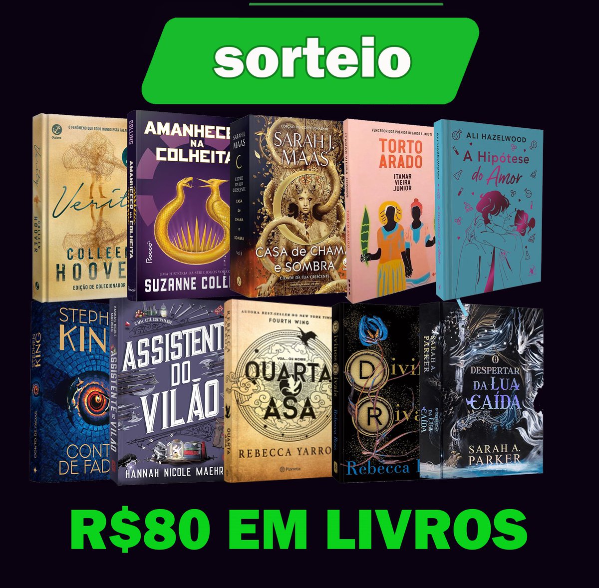 promosdelivro's tweet photo. 🚨SORTEIO DE LIVROS OU PIX 

Valendo R$80 em livros ou Pix para 2 ganhadores (R$40 para cada) 📚

Regras:
- Seguir @sddescontos e @promosdelivro
- Dar RT e curtir este tweet 

Resultado: 08/07 🍀 https://t.co/LBIM7gBtf4