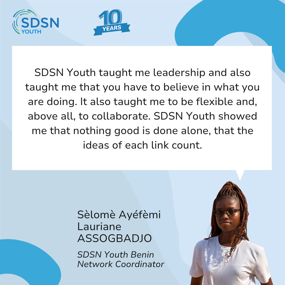For 10 years, SDSN Youth has empowered young people to turn their ideas into action for a more sustainable world. 🌍✨

Now, our team reflects on the moments, challenges, and growth that have shaped this journey. Their voices tell the story of a decade of youth-led impact.