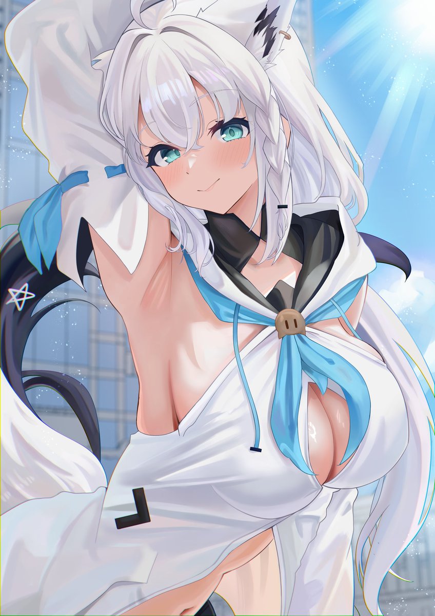 #今月描いた絵を晒そう 
白上の腋〜♡