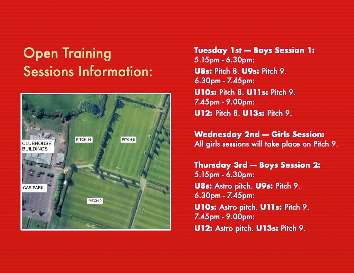 Shelbourne FC Academy (@shelsacademy) on Twitter photo ๐ดโฝ ๐๐ฉ๐๐ง ๐๐ซ๐๐ข๐ง๐ข๐ง๐ ๐๐๐ฌ๐ฌ๐ข๐จ๐ง๐ฌ!
Thanks to all parents who have signed up their sons and daughters to take part in our open training sessions this week.
All registered should have by now received an email with full session details. If you have signed up but ๐ดโฝ ๐๐ฉ๐๐ง ๐๐ซ๐๐ข๐ง๐ข๐ง๐ ๐๐๐ฌ๐ฌ๐ข๐จ๐ง๐ฌ!
Thanks to all parents who have signed up their sons and daughters to take part in our open training sessions this week.
All registered should have by now received an email with full session details. If you have signed up but