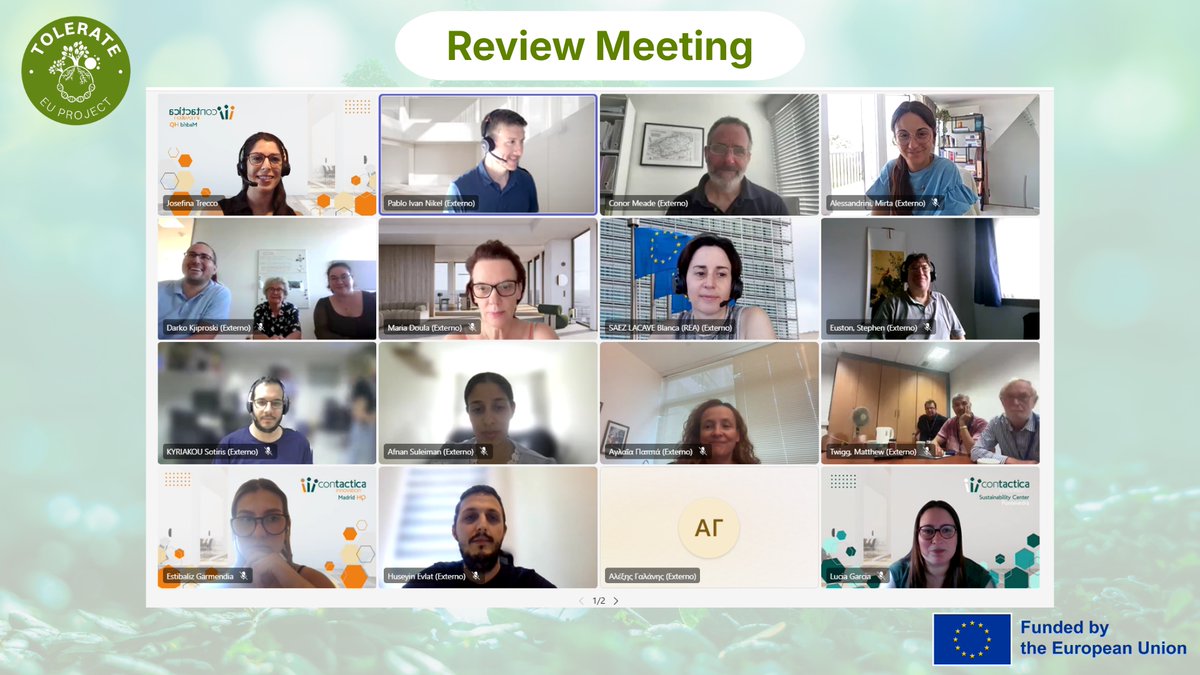 TOLERATE_EU's tweet image. Today, the #TOLERATEProject held its 1st Review Meeting (M1–M18) with PO & PM highlighting our progress, innovation & first results. A key step to shape the road ahead! 🔬🌱💦
Learn more: tolerate-eu-project.com
#HorizonEurope #EUProjects #Biotechnology #SustainableAgriculture