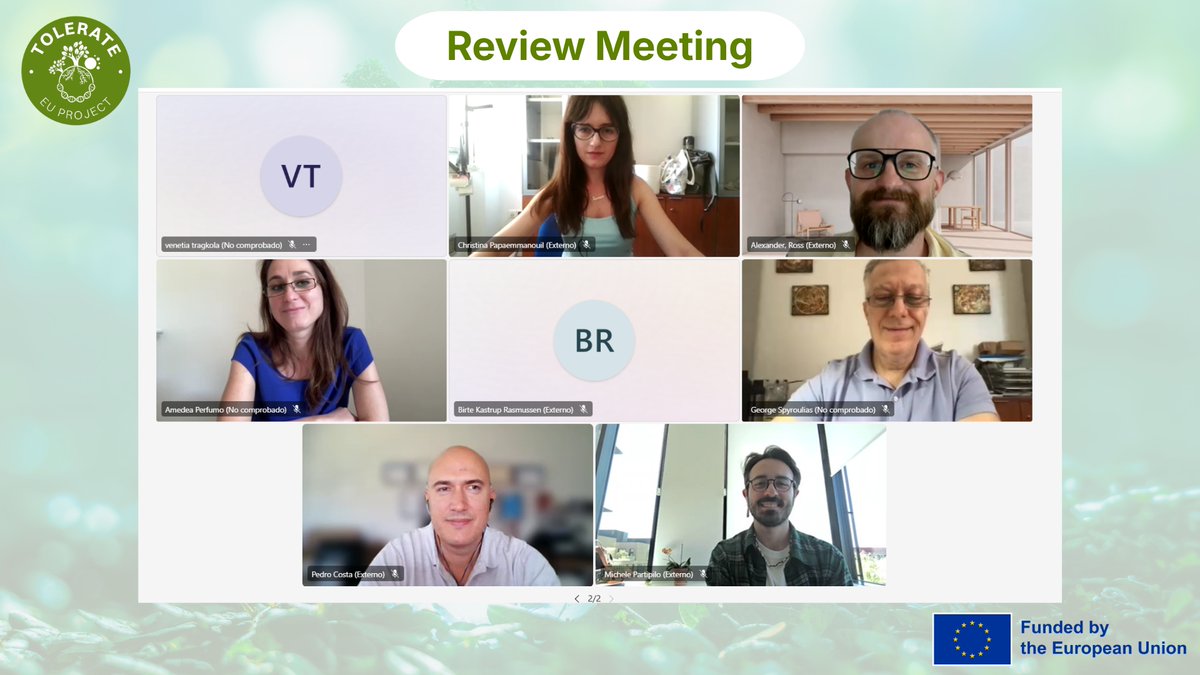 TOLERATE_EU's tweet image. Today, the #TOLERATEProject held its 1st Review Meeting (M1–M18) with PO & PM highlighting our progress, innovation & first results. A key step to shape the road ahead! 🔬🌱💦
Learn more: tolerate-eu-project.com
#HorizonEurope #EUProjects #Biotechnology #SustainableAgriculture