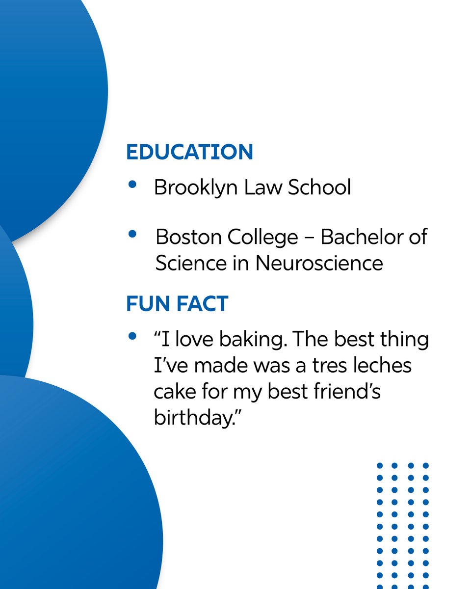 BarclayDamonLLP's tweet image. Meet Avni Amin, a 1L summer associate in our #NewYorkCity office. Avni has joined Barclay Damon from Brooklyn Law School.

We’re excited to have Avni’s blend of precision, creativity, and passion on our team this summer.

#SummerAssociate #Spotlight #FutureLeaders #FutureLawyers