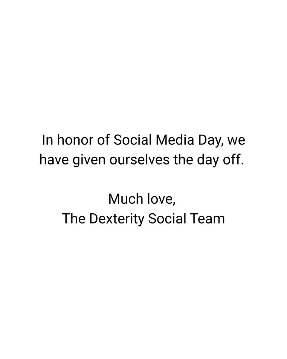 ✌️ #socialmediaday #socialmediateam #peaceout