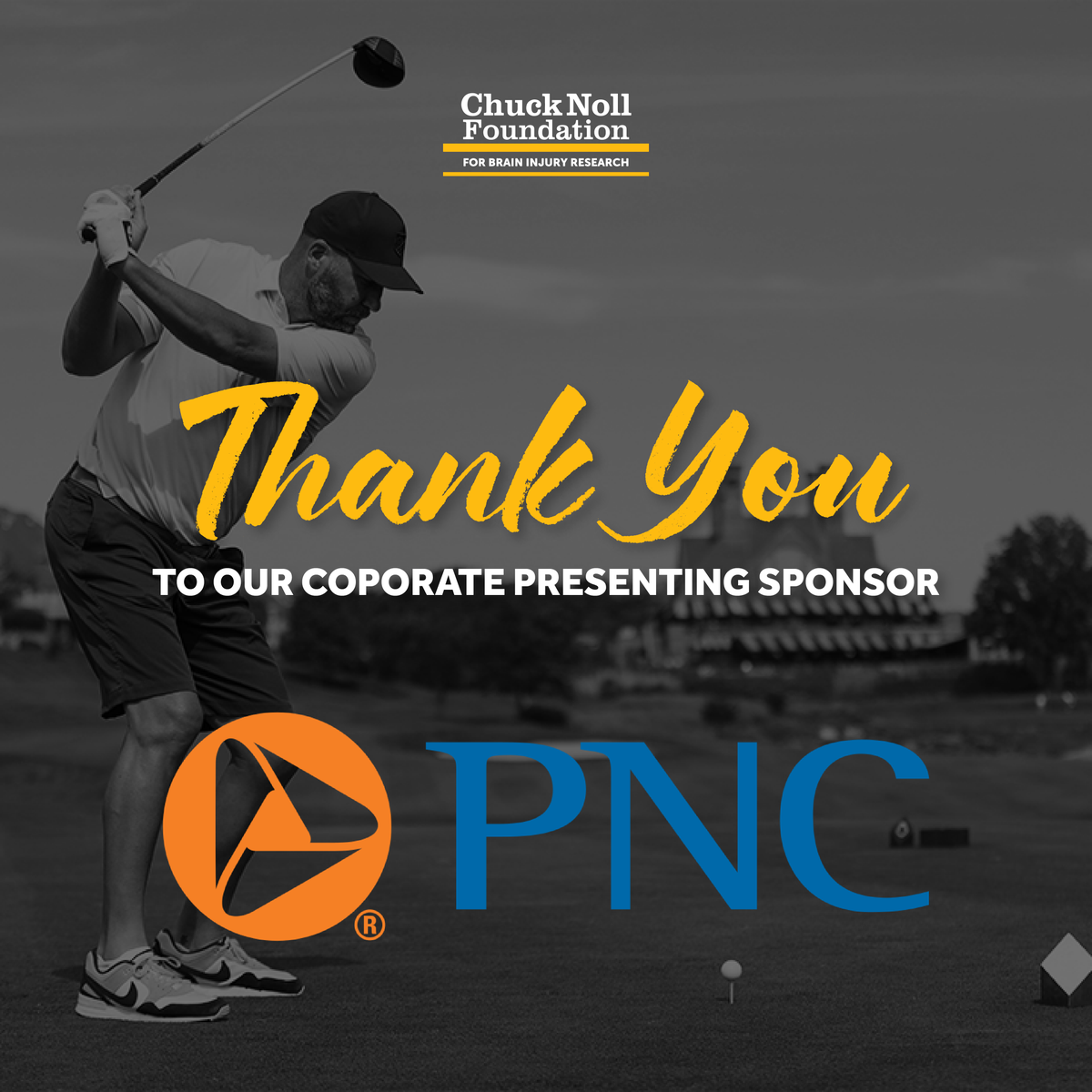 We’re proud to announce PNC as the Corporate Presenting Sponsor of the 2025 Chuck Noll Foundation Golf Outing this fall! ⛳️

Thank you, PNC, for your continued support of our mission to fund groundbreaking brain injury research and protect the future of athletes everywhere.