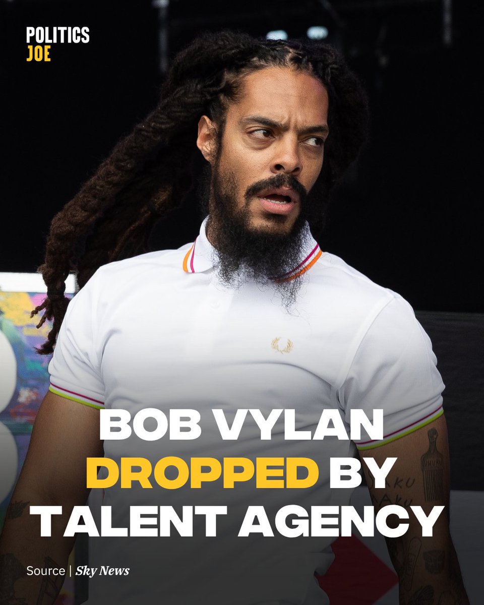 PoliticsJOE_UK's tweet image. United Talent Agency have dropped Bob Vylan from their books following the group&apos;s Glastonbury set where they chanted &quot;death, death to the IDF&quot;.