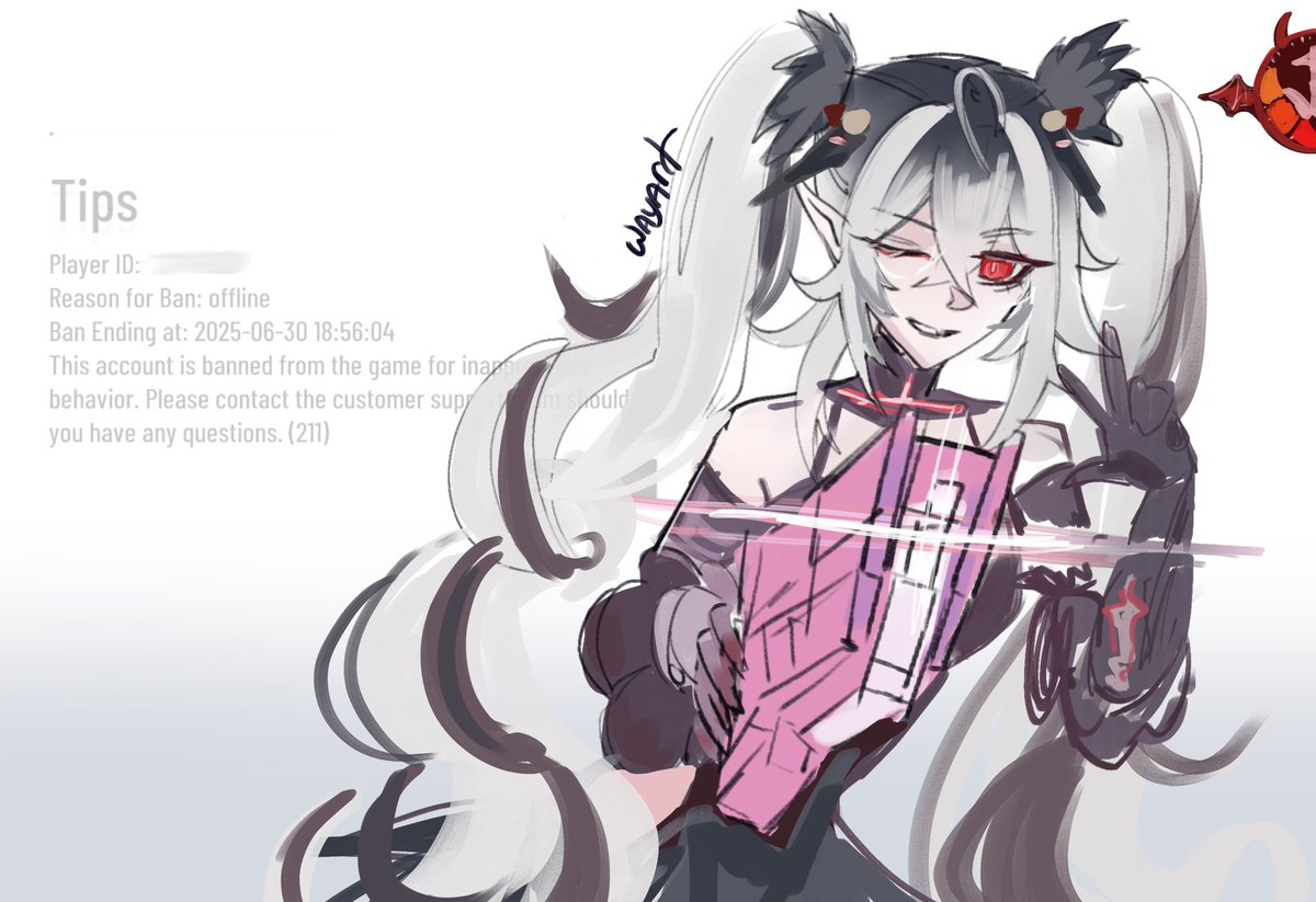 wayart_akk's tweet image. Happy Ban Day 😈
#pgr  #战双帕弥什 #パニグレ #punishinggrayraven