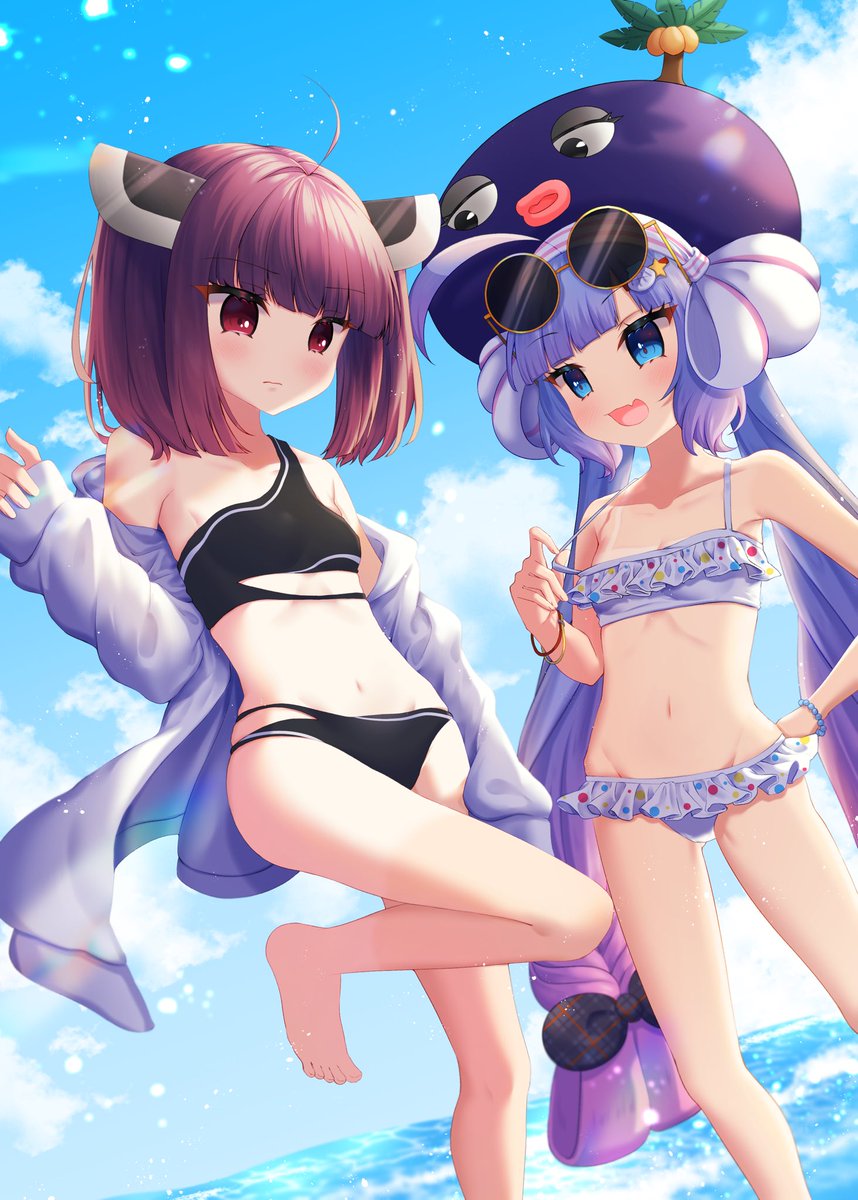 最近暑すぎるので青い絵で涼もうの会…………☀️🌊