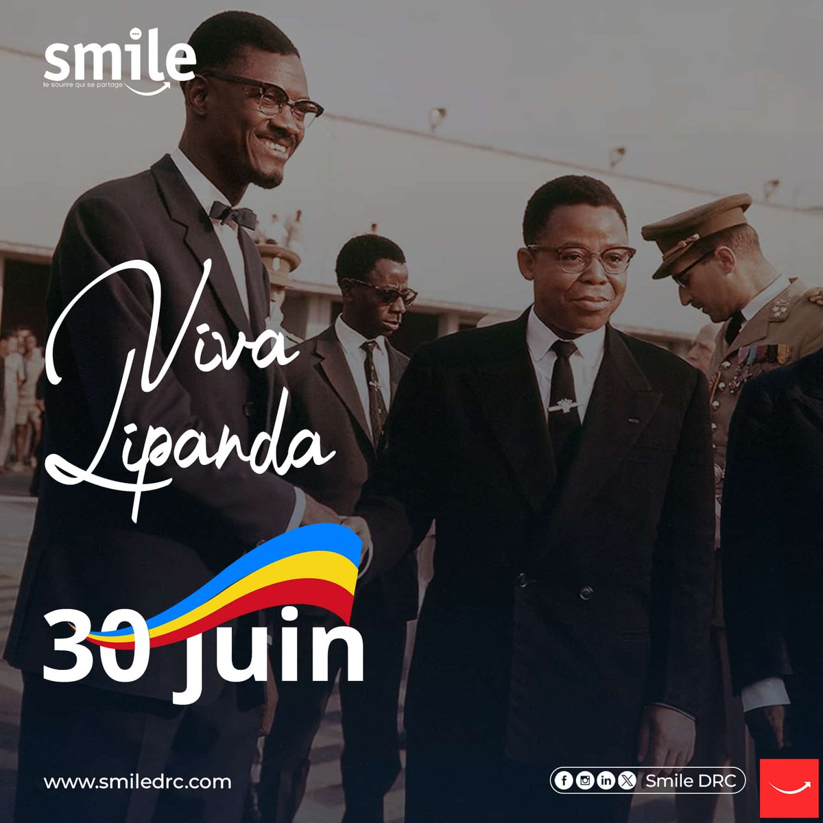 SmileLtd1's tweet photo. Bonne fête de l'indépendance à tous les congolais (RDC)
#independenceday #independance #congo #kinshasa #congokinshasa https://t.co/GW2Q4yHEFr
