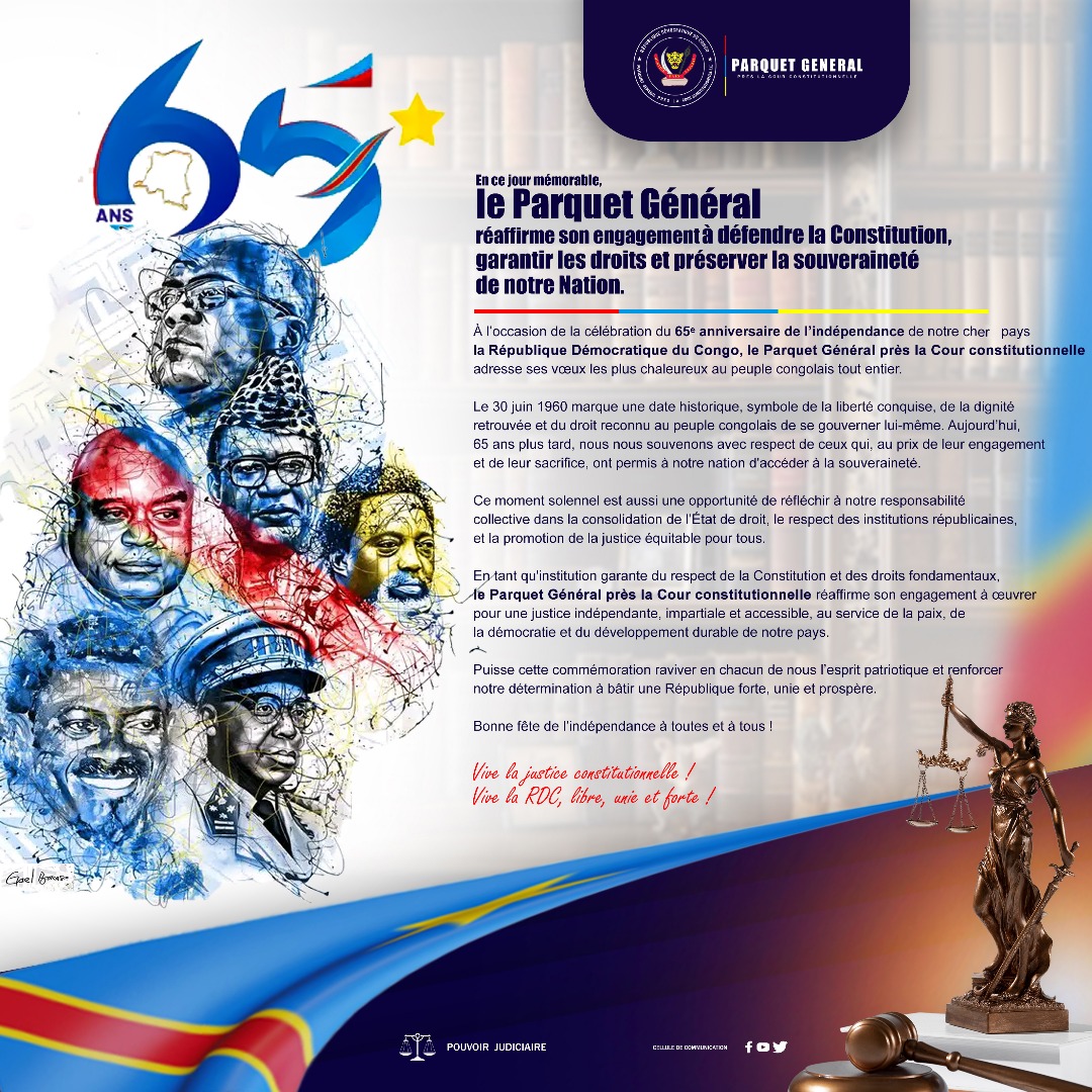 Parquet Général près la Cour Constitutionnelle RDC tweet media