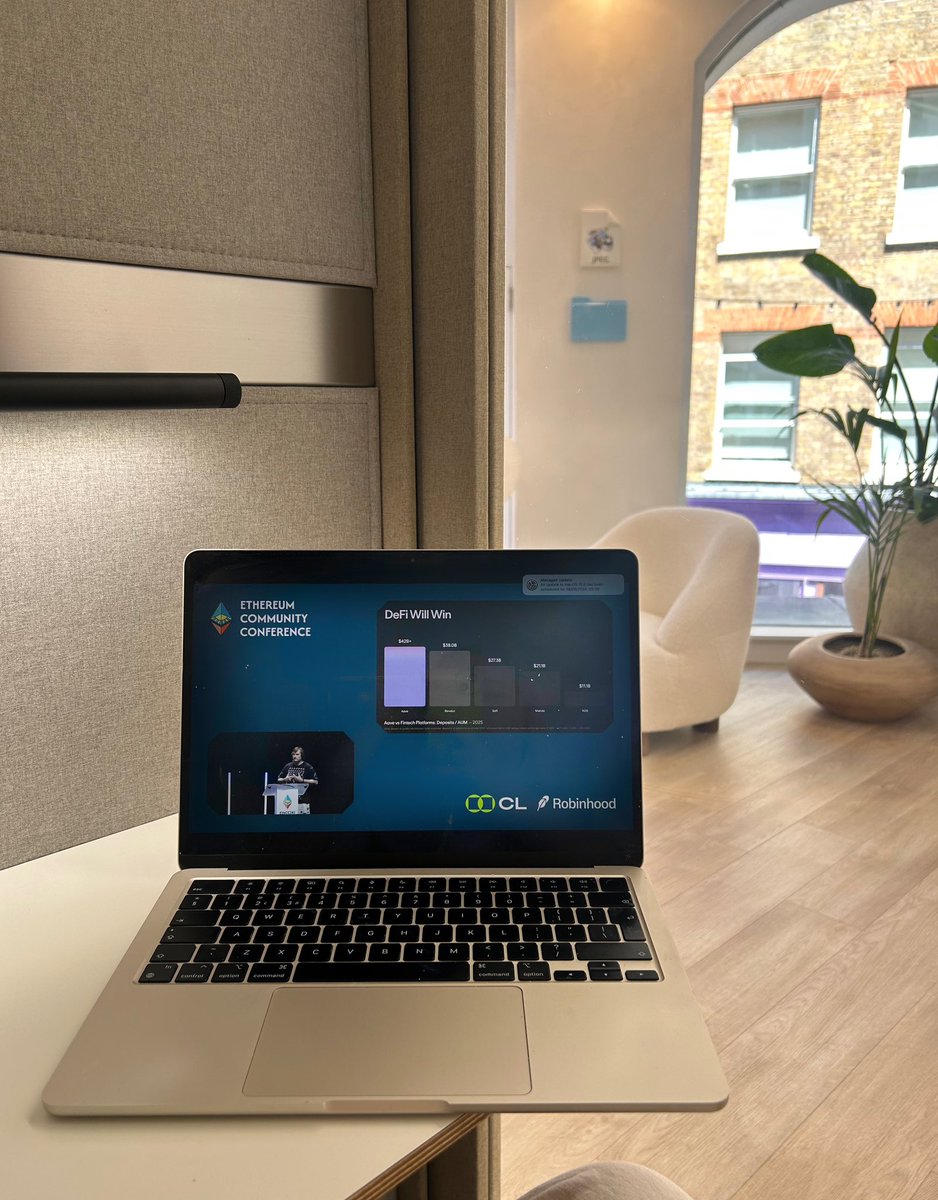 Maria (@mariariivari) on Twitter photo Just imagining all the wealth we will be able to build when we can eliminate the inefficiencies. DeFi will win.
Greetings from London to Cannes <a href="/EthCC/">EthCC - Ethereum Community Conference</a> <a href="/StaniKulechov/">Stani.eth</a> <a href="/aave/">Aave</a>
Legal folks - go join today the workshop from <a href="/MarinaMarkezic/">Marina Markezic @EthCC - Cannes</a> <a href="/EuCInitiative/">European Crypto Initiative</a> Just imagining all the wealth we will be able to build when we can eliminate the inefficiencies. DeFi will win.
Greetings from London to Cannes <a href="/EthCC/">EthCC - Ethereum Community Conference</a> <a href="/StaniKulechov/">Stani.eth</a> <a href="/aave/">Aave</a>
Legal folks - go join today the workshop from <a href="/MarinaMarkezic/">Marina Markezic @EthCC - Cannes</a> <a href="/EuCInitiative/">European Crypto Initiative</a>