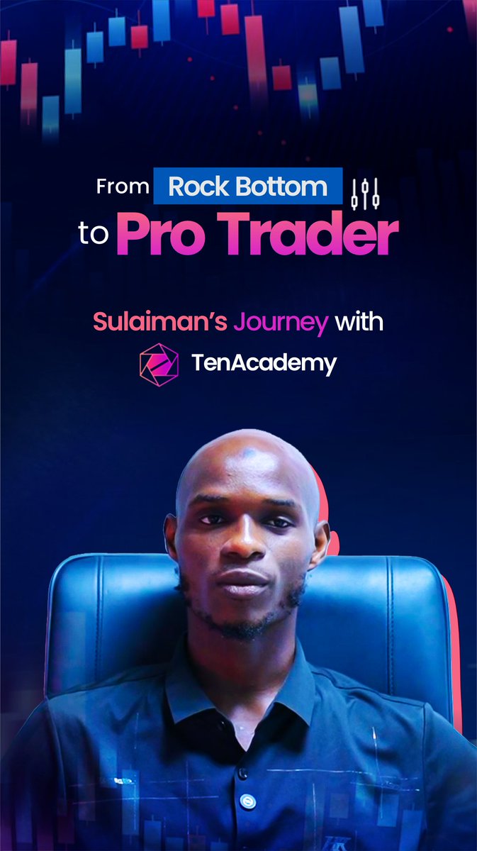 Rock bottom to Reliable PROFITS, Sulaiman’s trading journey is one for every aspiring trader.

He almost quitted for good, until he found TenAcademy.
Catch the full story today at 6PM on our YouTube channel- youtu.be/2FY-jyErxuw

This isn’t just a testimony, it’s PROOF that