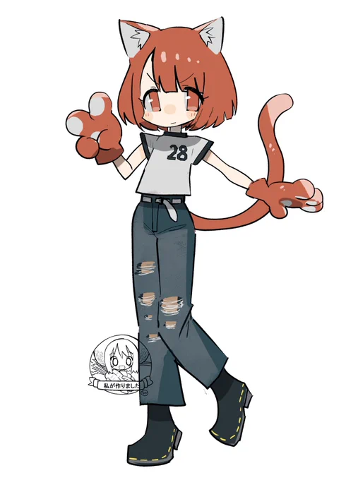 お題箱 赤髪の猫耳女の子です