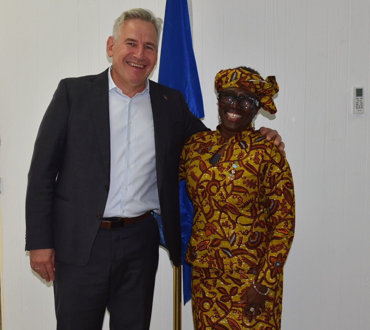 Difficult to acknowledge that this is our last bilateral meeting…at least in Malawi.

It has been such a pleasure to work with UNRC Ms Adda-Dontoh, my friend Becky, over the past years, and I will be missing her sorely. <a href="/UNMalawi/">UN Malawi</a> <a href="/EUinMalawi/">EU in Malawi 🇪🇺</a>