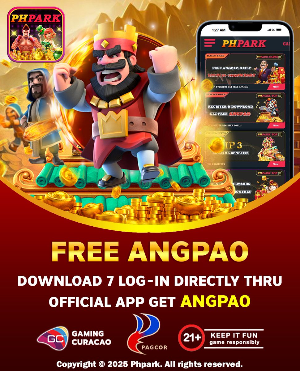 Phpark_Official's tweet photo. 🧧 Unlock Your FREE Angpao Tonight! 🎁

📲 Be quick! Download &amp; log in between 22:00-22:30 tonight to grab yours!⏰

⚡️Hurry! Limited daily Angpaos up for grabs���don't let them slip away!
Registration Link : https://t.co/s8ggagM6KW

#phpark #phparkonlinecasino #phparkcasinogames https://t.co/KS1klpVZnW