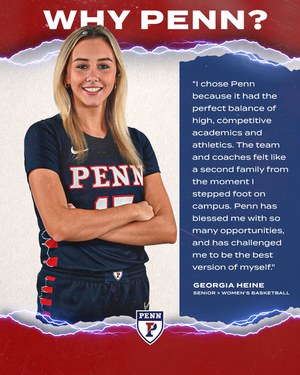 PennWBB's tweet image. 𝐖𝐇𝐘 𝐏𝐄𝐍𝐍❓🤔

Rising senior @GeorgiaHeine explains her initial decision to commit to Penn and how her experience has shaped her.

#FightOnPenn