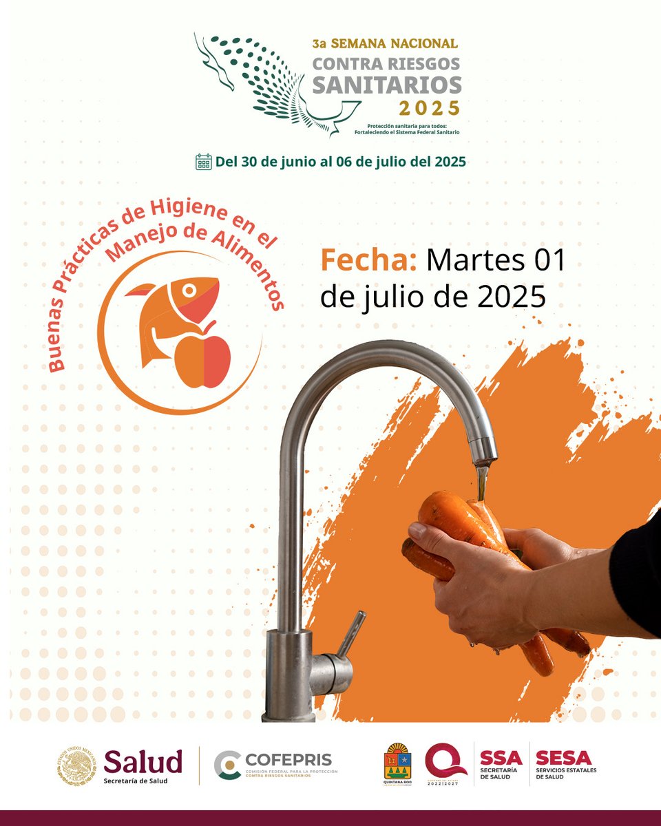 dprisqroo's tweet photo. 📢 #3raSemanaNacionalContraRiesgosSanitarios https://t.co/AUH4YsSrdl