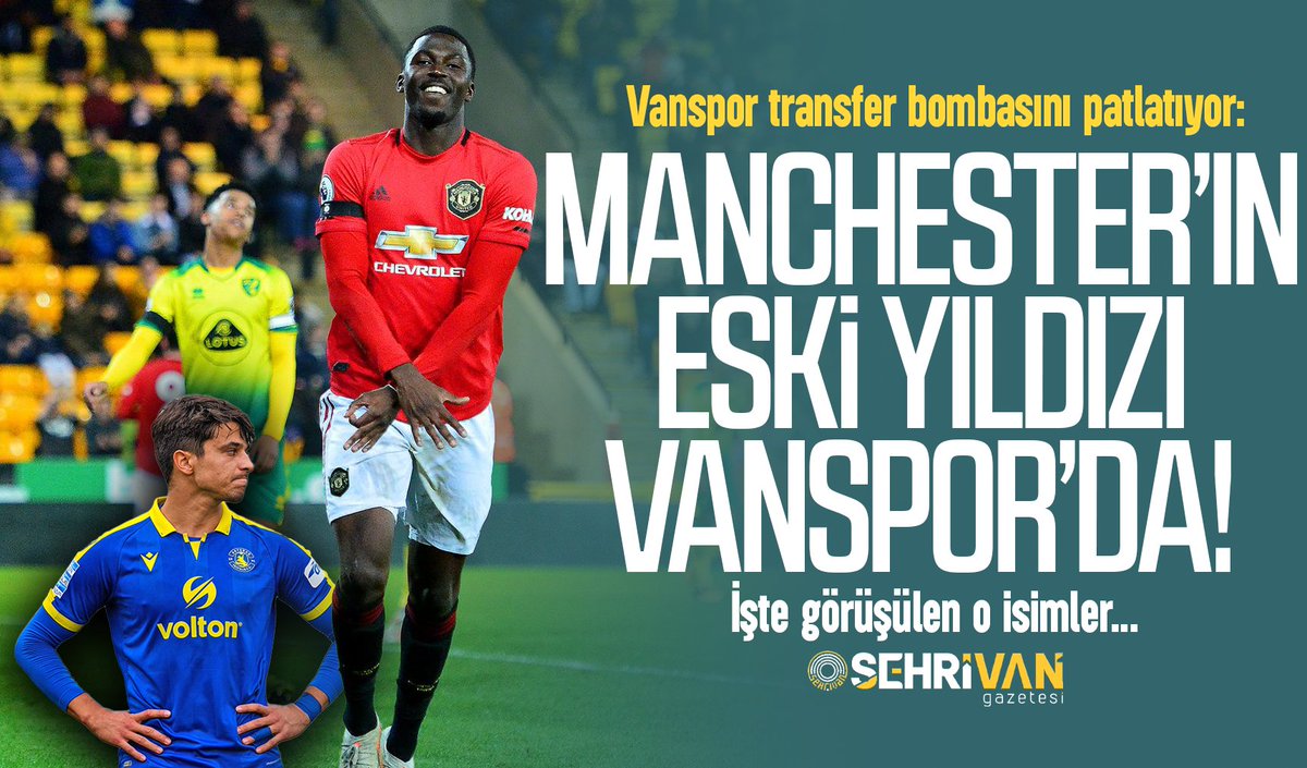 Vanspor transfer bombasını patlatıyor...
MANCHESTER UNİTED’IN ESKİ YILDIZI VANSPOR’DA!
İşte görüşülen diğer isim...

sehrivangazetesi.com/vanspor-transf…