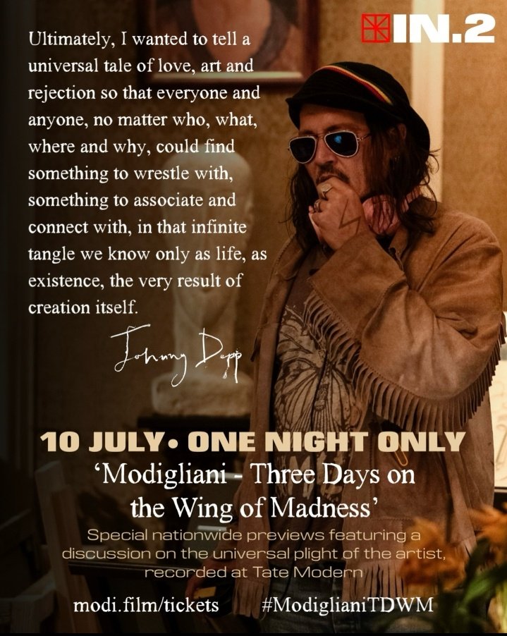 Savvy_CapJackie's tweet photo. Via in2_film IG
"I wanted to tell a universal tale of love, art &amp; rejection so that everyone... could find something to wrestle with, to associate &amp; connect with, in that infinite tangle we know only as life, as existence, the very result of creation itself"
~#JohnnyDepp
📸Pinter https://t.co/8svnHpQGTR