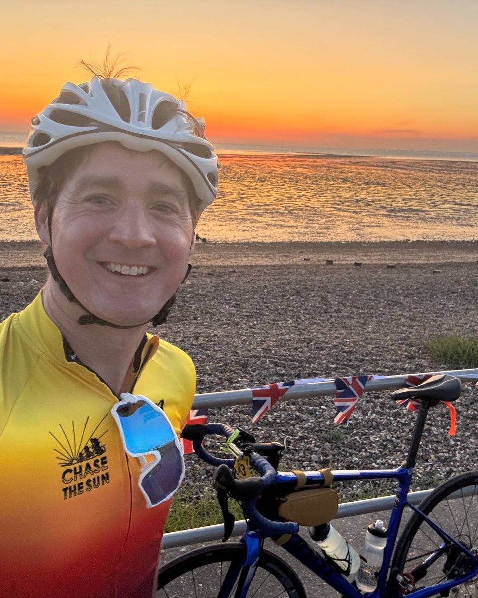 Member Spotlight: Josh Haigler⁠
⁠
Josh and his four friends recently cycled from sunrise to sunset across England, coast to coast. The ride was 208 miles long and 10k feet of elevation from the Isle of Sheppey to Weston-Super-Mare🚴‍♂️⁠
⁠⁠
#cycling #cyclingchallenge