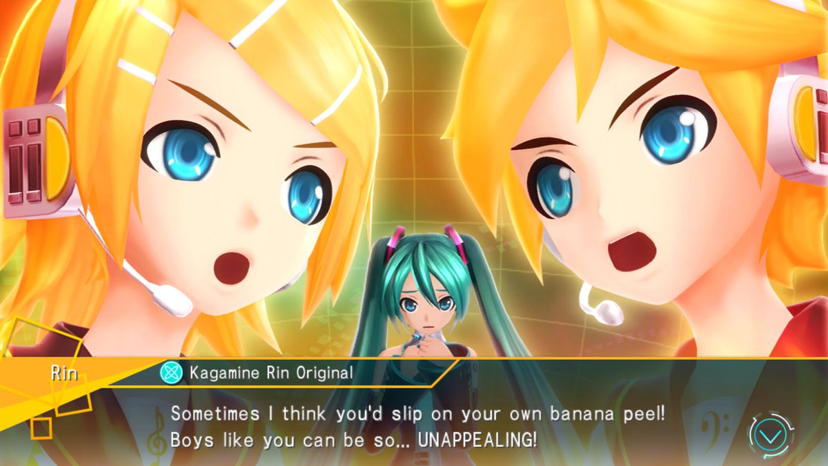 virtuakei's tweet photo. playing project diva x for the first time https://t.co/2UG83NgyNO