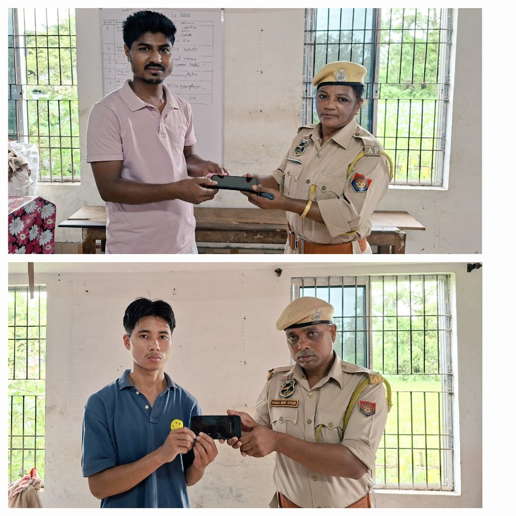 Lakhimpur Police (@lakhimpurpolice) on Twitter photo 5 no.s of lost mobile phones were traced and handed over to their rightful owners!
#জনহিতজনসেৱাৰ্থে
#assampolice
<a href="/assampolice/">Assam Police</a> <a href="/DGPAssamPolice/">DGP Assam</a> <a href="/himantabiswa/">Himanta Biswa Sarma</a> <a href="/HardiSpeaks/">Hardi Singh</a> <a href="/CMOfficeAssam/">Chief Minister Assam</a> 5 no.s of lost mobile phones were traced and handed over to their rightful owners!
#জনহিতজনসেৱাৰ্থে
#assampolice
<a href="/assampolice/">Assam Police</a> <a href="/DGPAssamPolice/">DGP Assam</a> <a href="/himantabiswa/">Himanta Biswa Sarma</a> <a href="/HardiSpeaks/">Hardi Singh</a> <a href="/CMOfficeAssam/">Chief Minister Assam</a>
