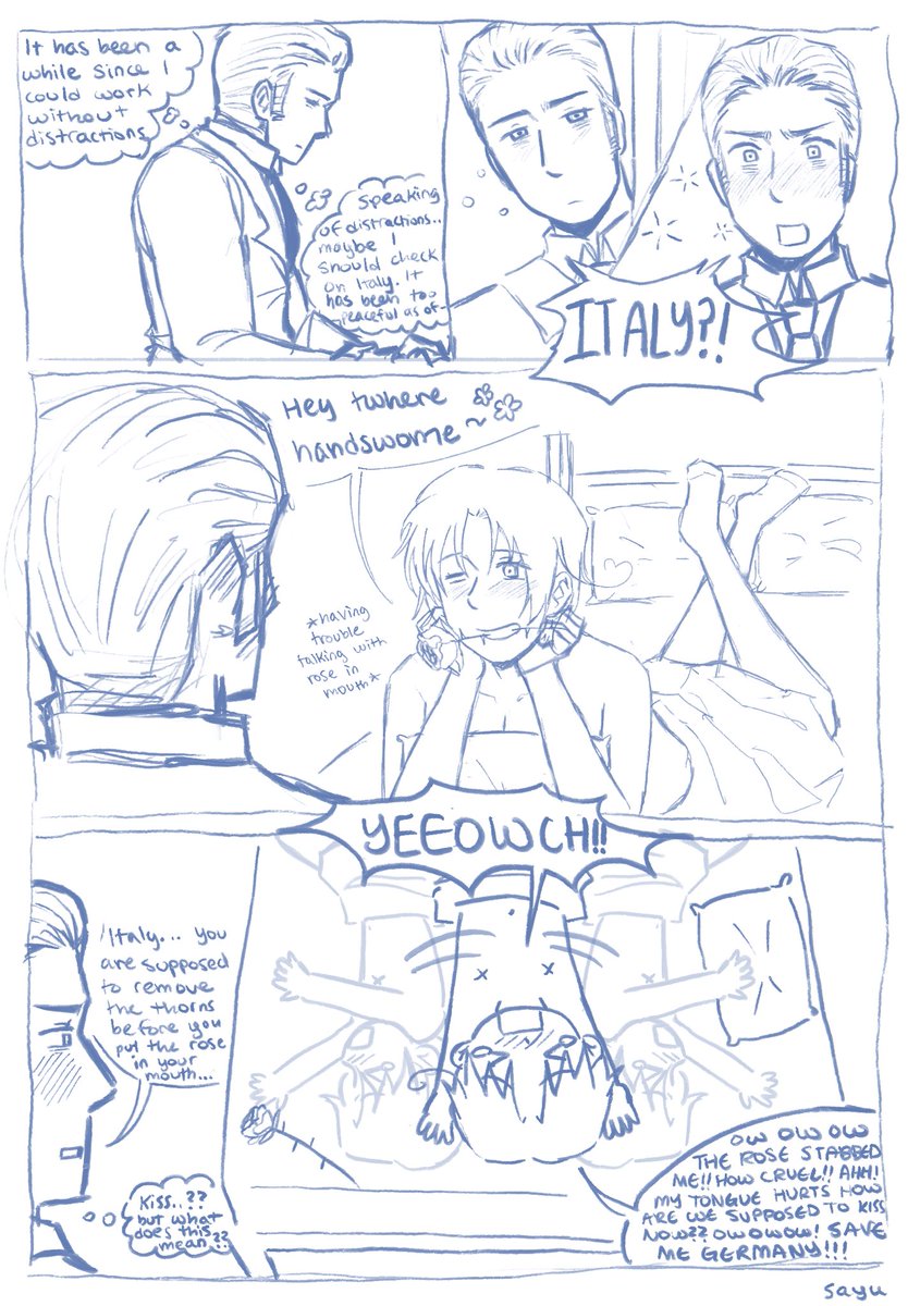 rusameloverr's tweet image. Silly little gerita sketch thing #hetatwt #hetalia #gerita