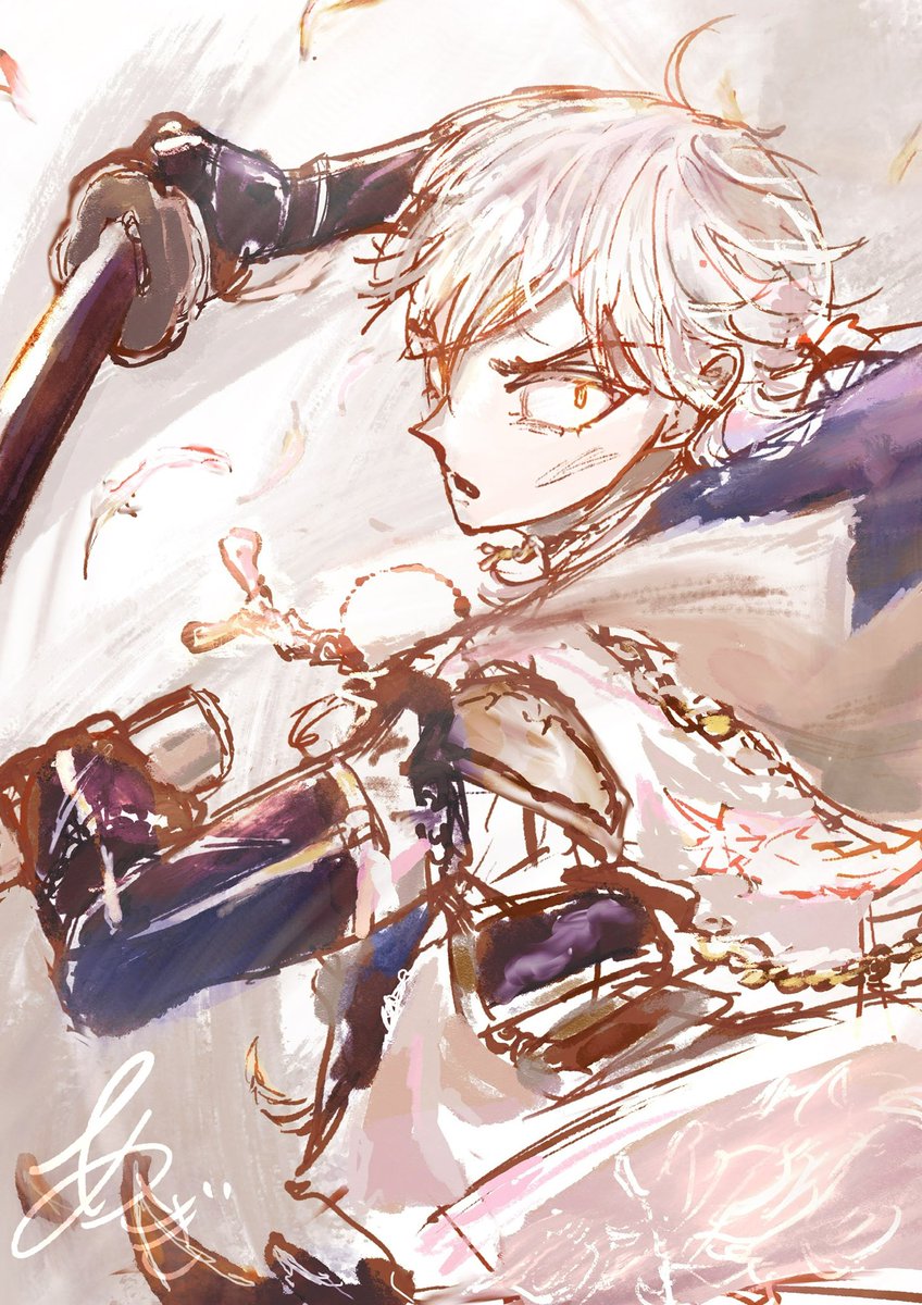 鶴丸国永(刀剣乱舞) 「鶴丸国永 極」|あさぎのイラスト